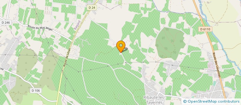 localisation de l'entreprise PONTIER ET FILLE  RIBAUTE-LES-TAVERNES