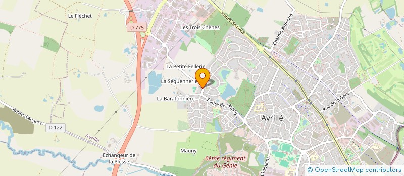 localisation de l'entreprise PONTIS à AVRILLE