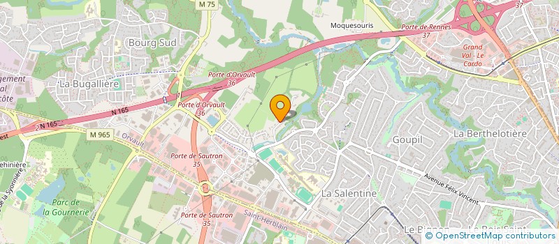 localisation de l'entreprise PONTIS à ORVAULT