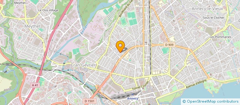 localisation de l'entreprise PONTISTER à ANNECY