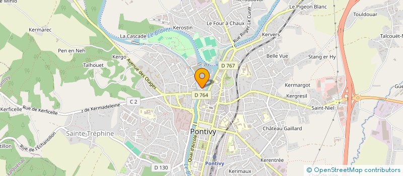 localisation de l'entreprise PONTIVY COMMUNAUTE à PONTIVY