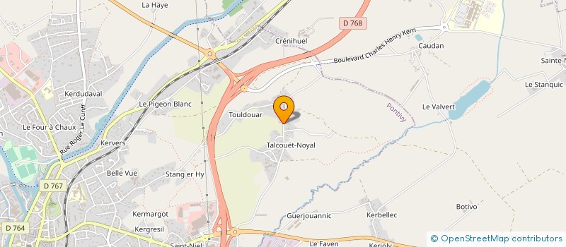 localisation de l'entreprise PONTIVY COUNTRY à PONTIVY