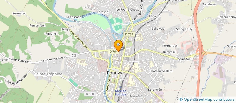 localisation de l'entreprise PONTIVY TECHNOLOGIE INTERNATIONAL à PONTIVY
