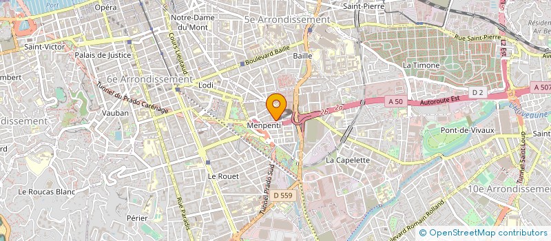 localisation de l'entreprise PONTO DE ENCONTRO  MARSEILLE