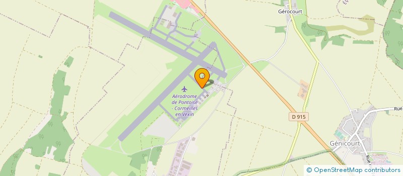 localisation de l'entreprise PONTOISE AERO MAINTENANCE à BOISSY-L'AILLERIE