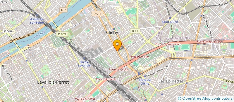 localisation de l'entreprise PONTOISE DISTRIBUTION à CLICHY