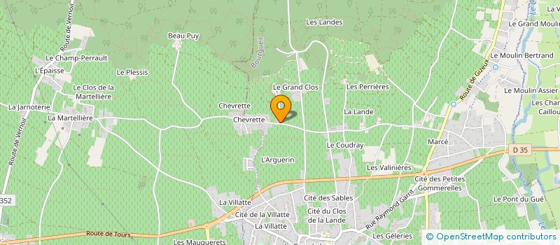 localisation de l'entreprise PONTONNIER  BOURGUEIL