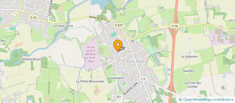 localisation de l'entreprise PONTPEANNAISE DE BADMINTON  PONT-PEAN