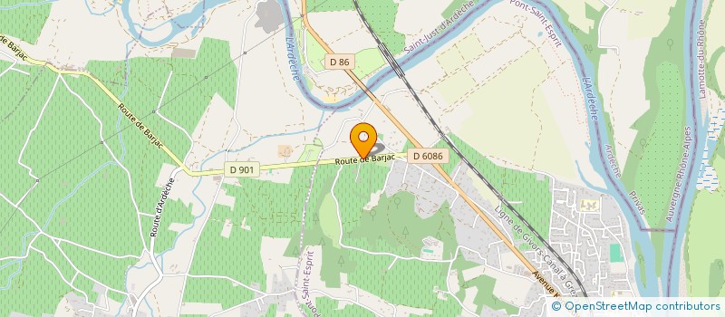 localisation de l'entreprise PONTS TRANSPORTS S A R L  PONT ST ESPRIT