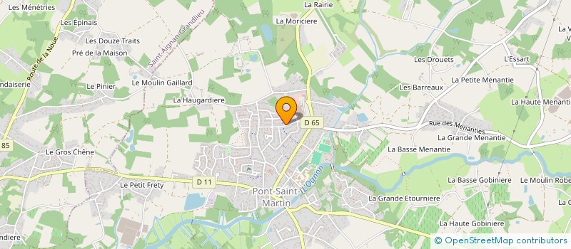 localisation de l'entreprise PONTSATIN COIFF.  PONT-SAINT-MARTIN