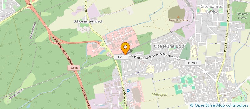localisation de l'entreprise PONY EUROPE à WITTENHEIM