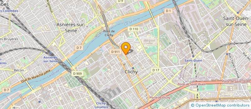 localisation de l'entreprise PONY EXPRESS à CLICHY
