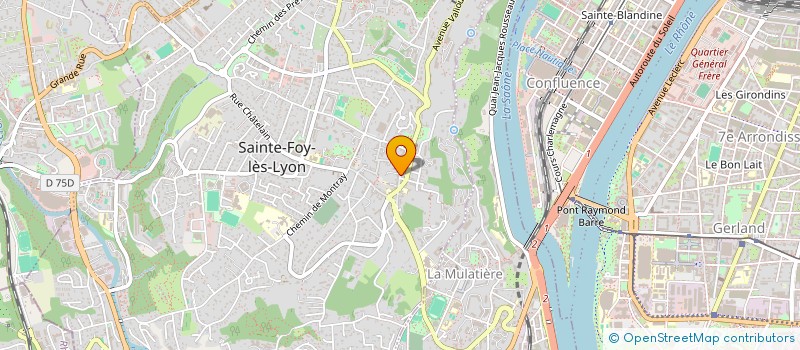 localisation de l'entreprise PONY EXPRESS  SAINTE-FOY-LES-LYON