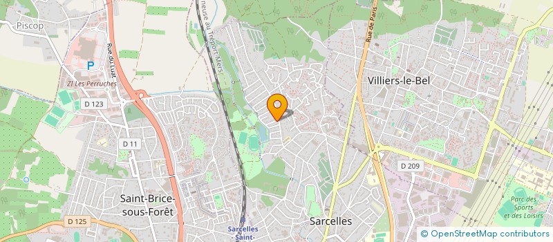 localisation de l'entreprise PONY MUSIC à SARCELLES