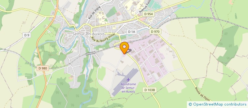 localisation de l'entreprise PONZO BATIMENT à SEMUR-EN-AUXOIS