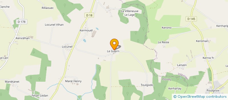 localisation de l'entreprise POOKIE  PLOUAY