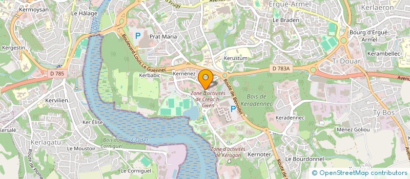 localisation de l'entreprise POOL AR BED à QUIMPER