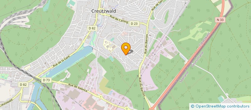 localisation de l'entreprise POOL & HABITAT  CREUTZWALD