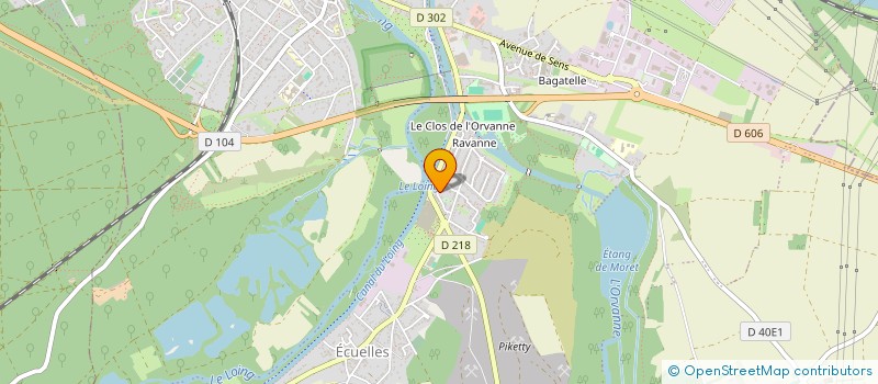 localisation de l'entreprise POOL'HOP  MORET-LOING-ET-ORVANNE