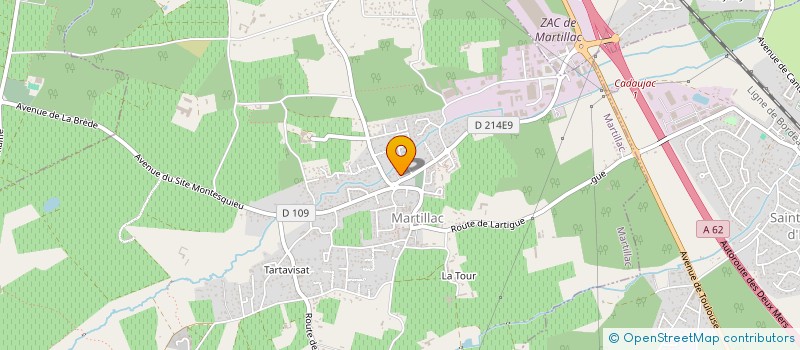 localisation de l'entreprise POOL HOUSE AMENAGEMENT  MARTILLAC