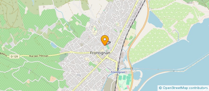 localisation de l'entreprise POOL' O CLEAN à FRONTIGNAN