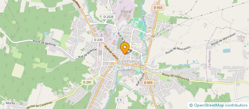 localisation de l'entreprise POOL PROD  CASTELJALOUX