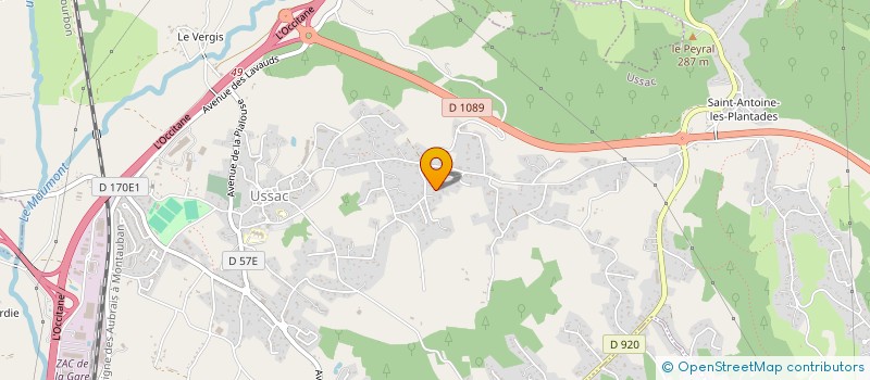 localisation de l'entreprise POOL & SPA  USSAC