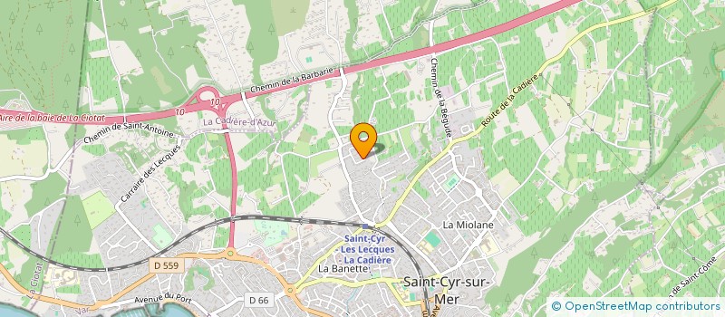 localisation de l'entreprise POOL SPIRIT à SAINT-CYR-SUR-MER