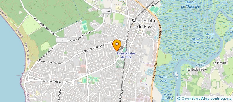 localisation de l'entreprise POOLDEAU à SAINT-HILAIRE-DE-RIEZ