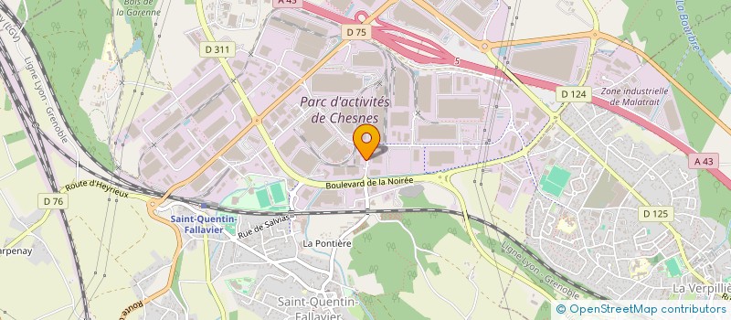 localisation de l'entreprise POOLRITE EUROPE à SAINT-QUENTIN-FALLAVIER