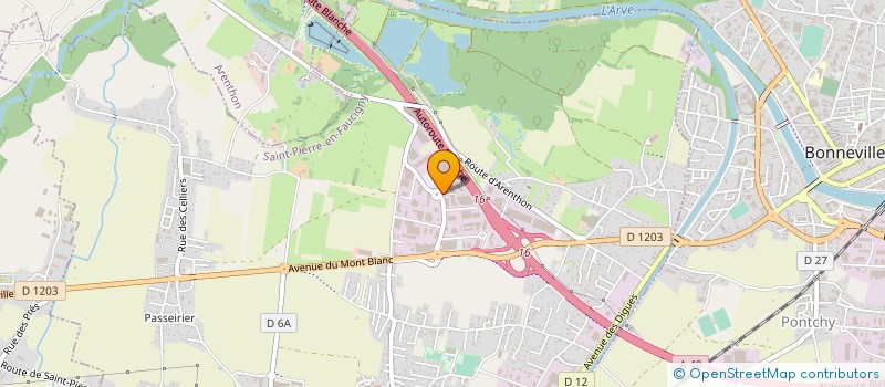 localisation de l'entreprise POOLTECH à SAINT-PIERRE-EN-FAUCIGNY