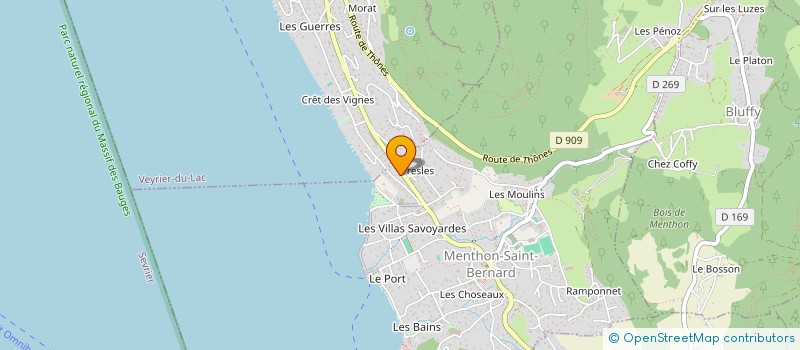 localisation de l'entreprise POOMAK FITNESS  MENTHON-SAINT-BERNARD