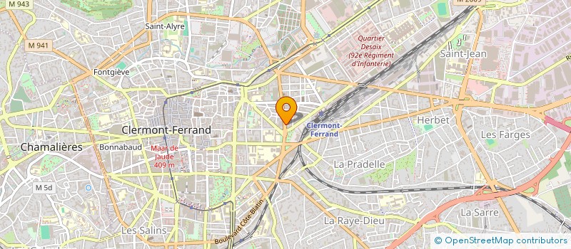 localisation de l'entreprise POOR PRODUCTION  CLERMONT-FERRAND