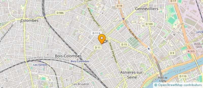 localisation de l'entreprise POORCOIFF'HAIR à ASNIERES-SUR-SEINE