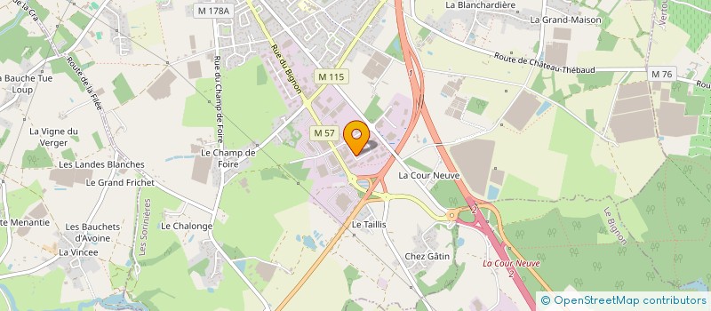 localisation de l'entreprise POP à LES SORINIERES