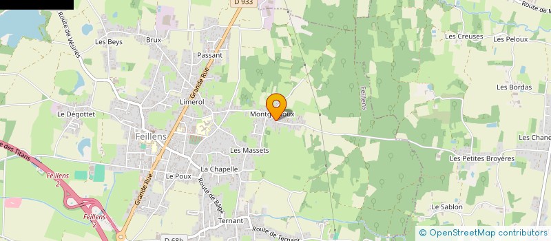 localisation de l'entreprise POP AND ROLL à FEILLENS