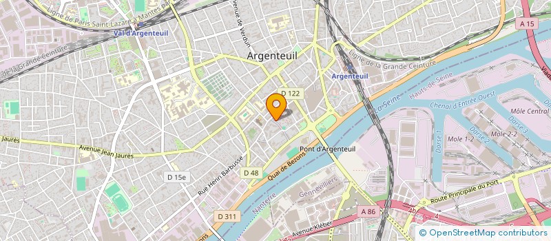 localisation de l'entreprise POP CORN  ARGENTEUIL