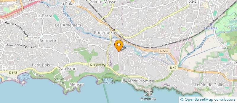 localisation de l'entreprise POP CORN MUSIC à LA GARDE