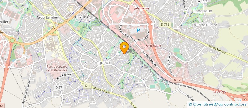 localisation de l'entreprise POP EN SCENE à TREGUEUX