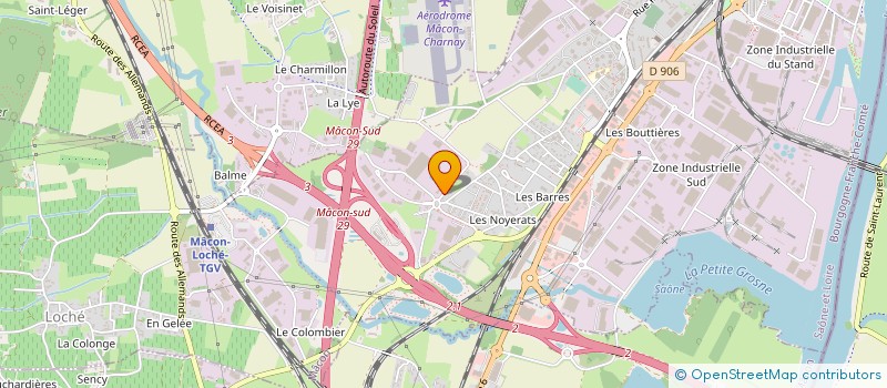 localisation de l'entreprise POP ET SLY  MACON