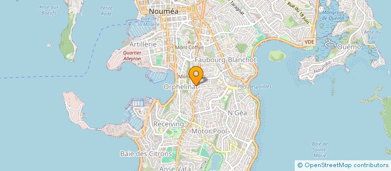 localisation de l'entreprise POP EVENTS à NOUMEA
