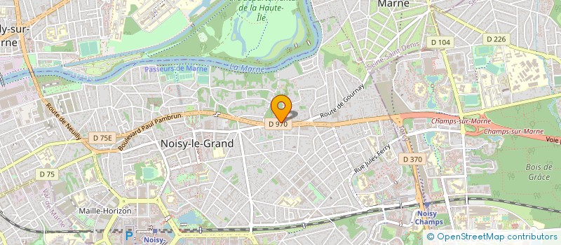 localisation de l'entreprise POP FOOD à NOISY-LE-GRAND