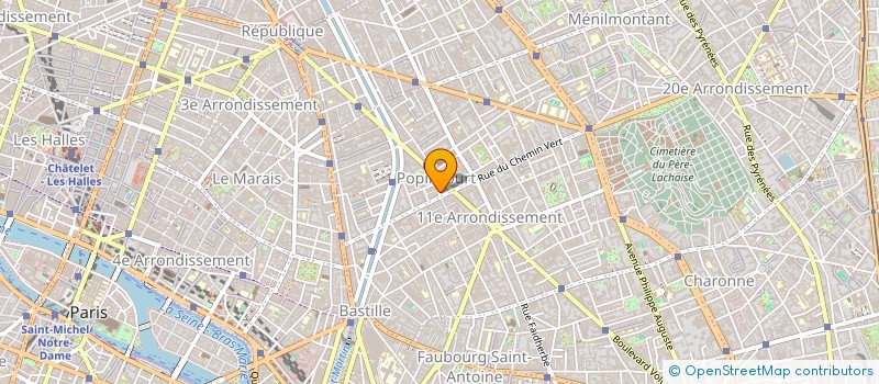 localisation de l'entreprise POP FOURNITURES  PARIS