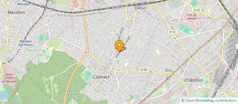 localisation de l'entreprise POP & GO à CLAMART