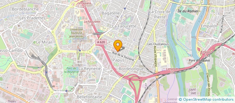 localisation de l'entreprise POP HALL à TOULOUSE
