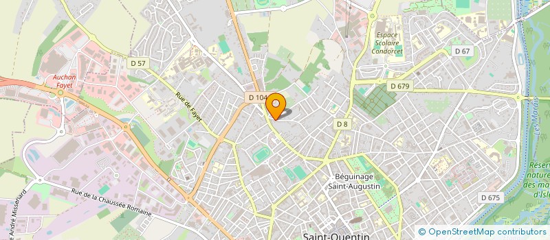localisation de l'entreprise POP HOLDING à SAINT-QUENTIN