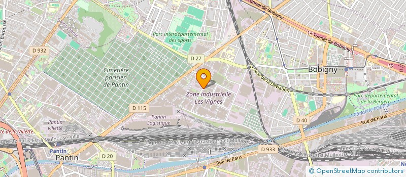 localisation de l'entreprise POP.I à BOBIGNY
