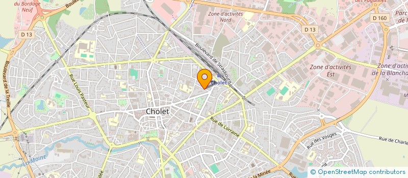 localisation de l'entreprise POP'IM 22 à CHOLET