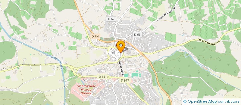 localisation de l'entreprise POP'IMMO à LAMBESC