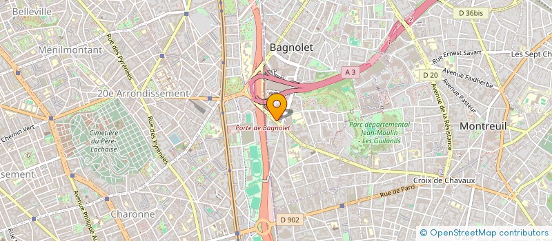 localisation de l'entreprise POP IN à BAGNOLET